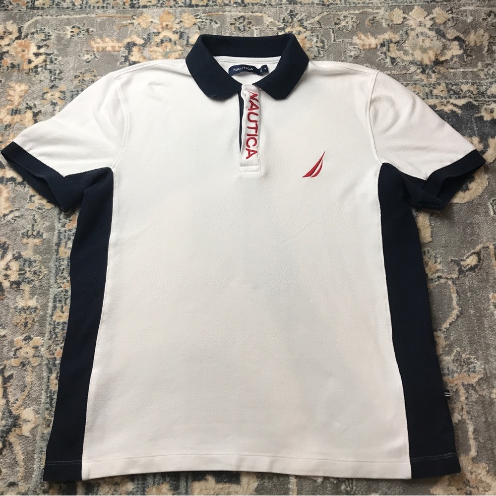 Nautica White Polo Size M